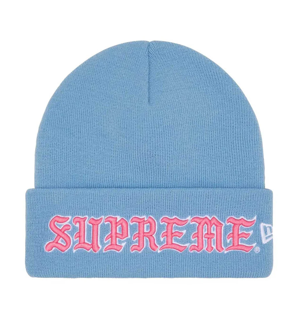 Supreme Old English Beanie Blue/Pink - MTZ FITS