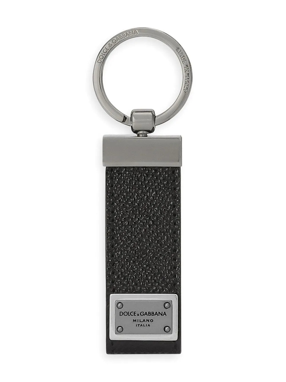 Dolce & Gabbana logo leather keyring - MTZ FITS