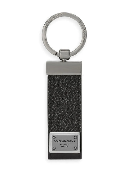 Dolce & Gabbana logo leather keyring - MTZ FITS