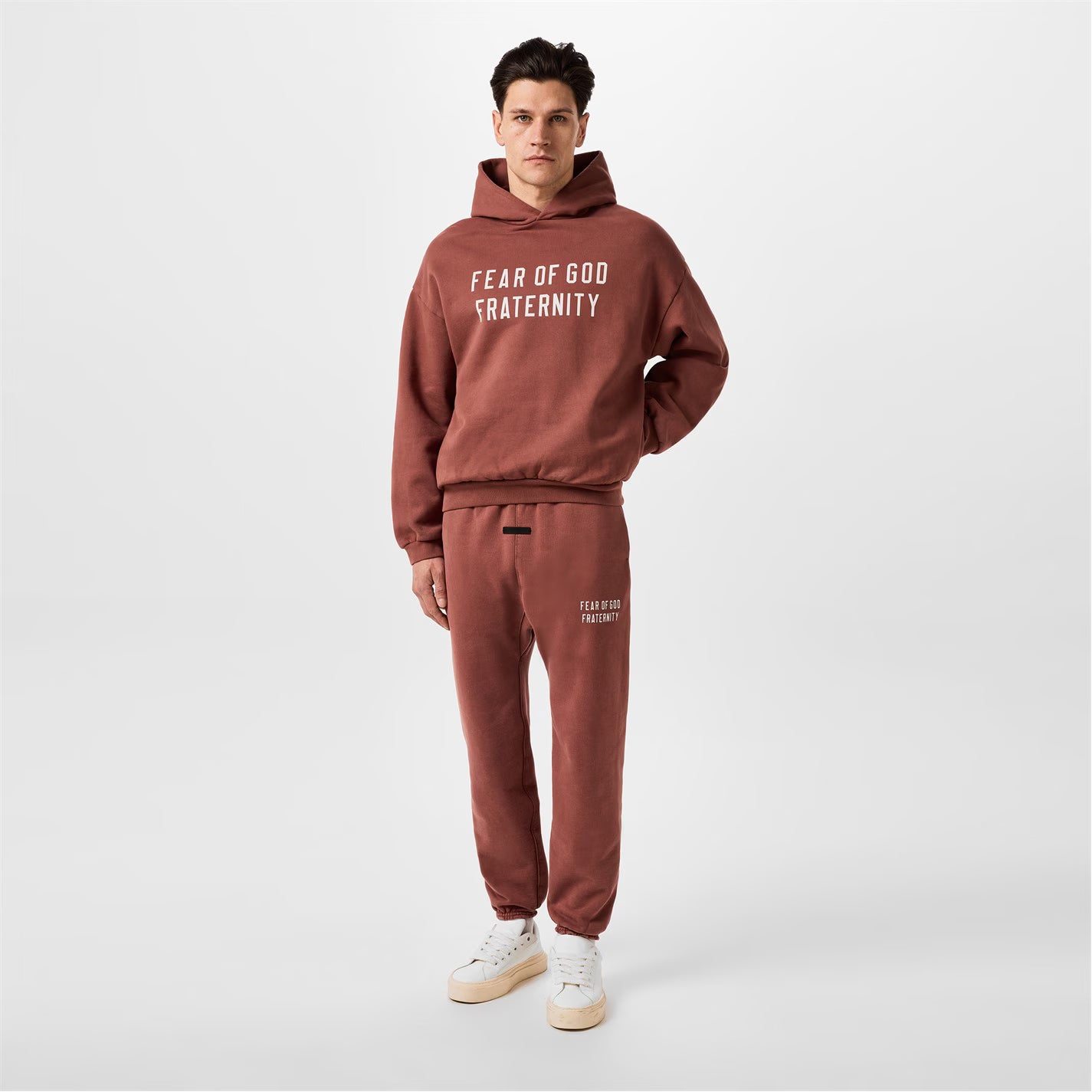 Fear of God Essentials Crimson Tracksuit Set – Unisex  Hoodie & Joggers - MTZ FITS