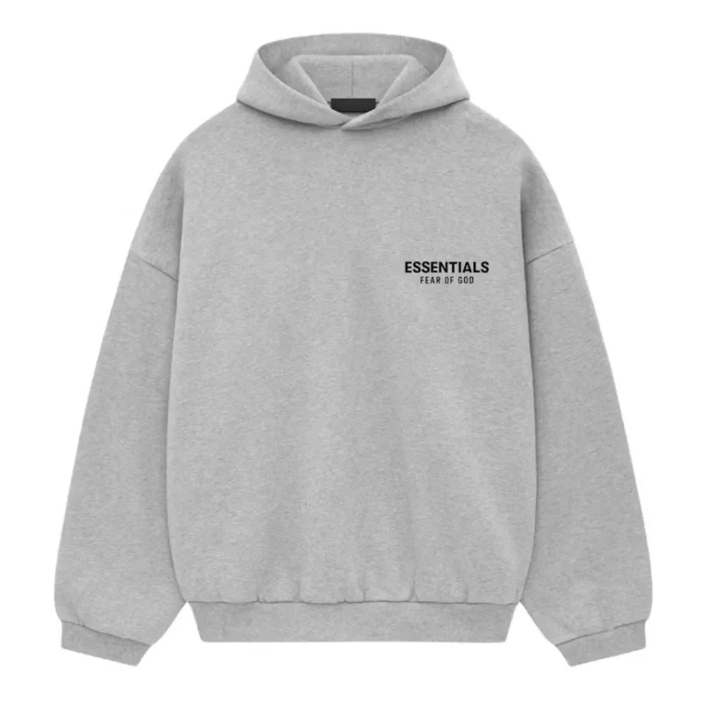 Fear of God Essentials Oversized Grey Hoodie – Unisex Minimal Streetwear - MTZ FITS