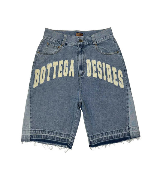 Bottega Desires Denim Shorts Blue - MTZ FITS