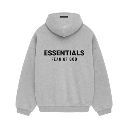 Fear of God Essentials Oversized Grey Hoodie – Unisex Minimal Streetwear - MTZ FITS