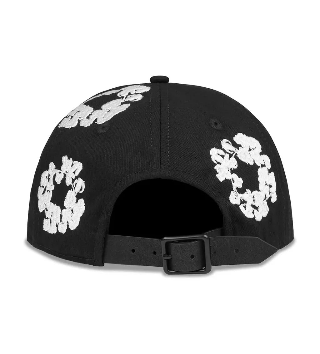 Denim Tears Cotton Wreath Dyed Cap Black - MTZ FITS