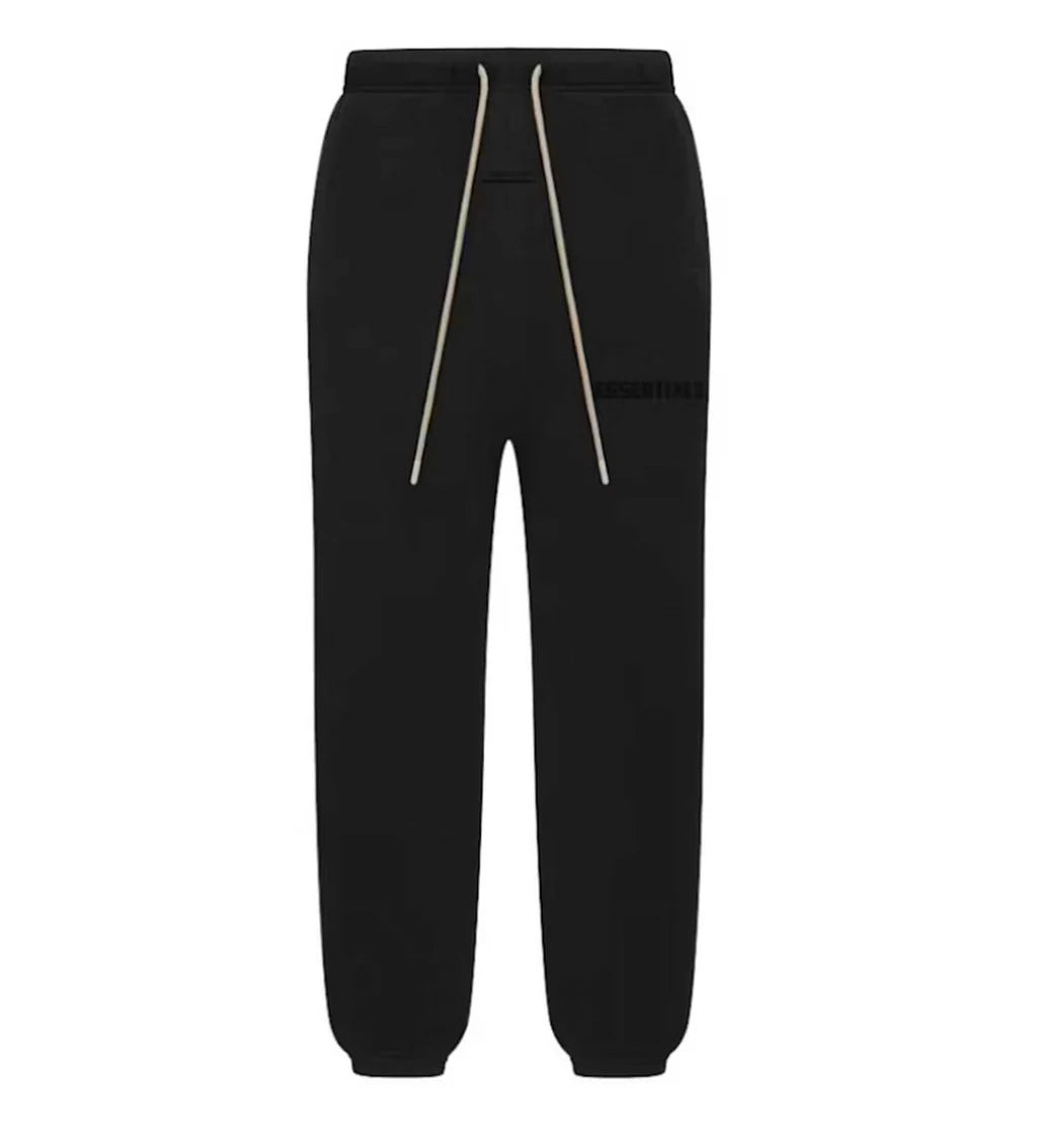 Essentials Jet Black Sweatpants - MTZ FITS
