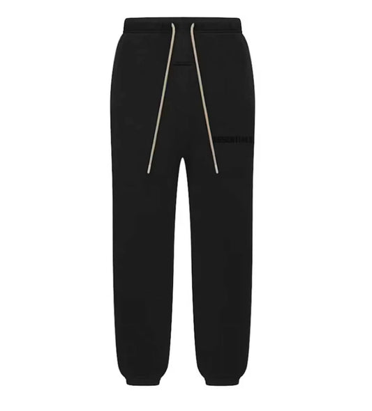 Essentials Jet Black Sweatpants - MTZ FITS