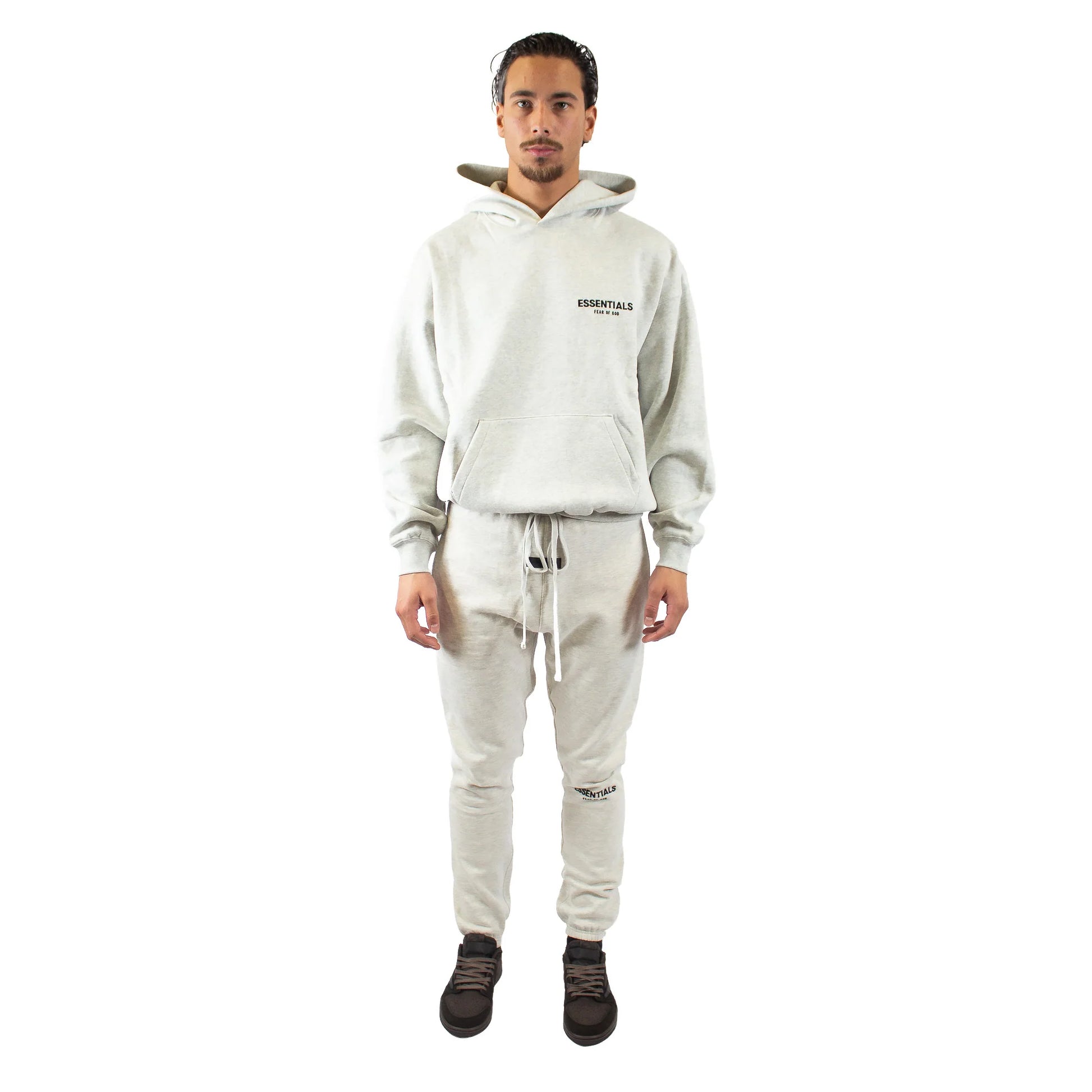Fear of God Essentials Light Oatmeal Tracksuit Set - MTZ FITS