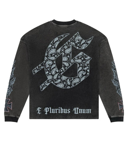 Godspeed Hollywood Inferno Thermal L/S Washed Black - MTZ FITS