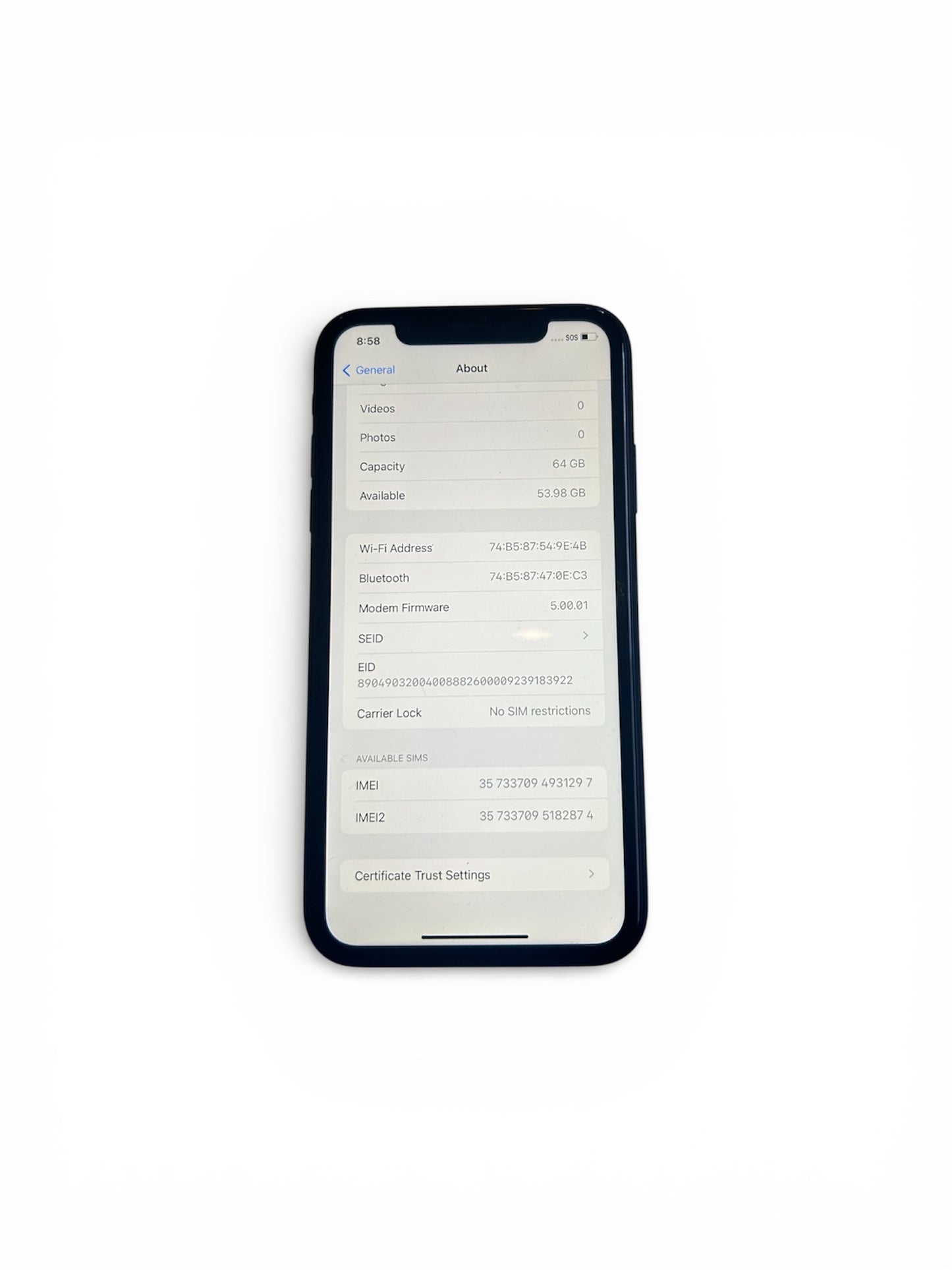 IPhone XR with no box + no charger  ( USED )condition 9/10 - MTZ FITS
