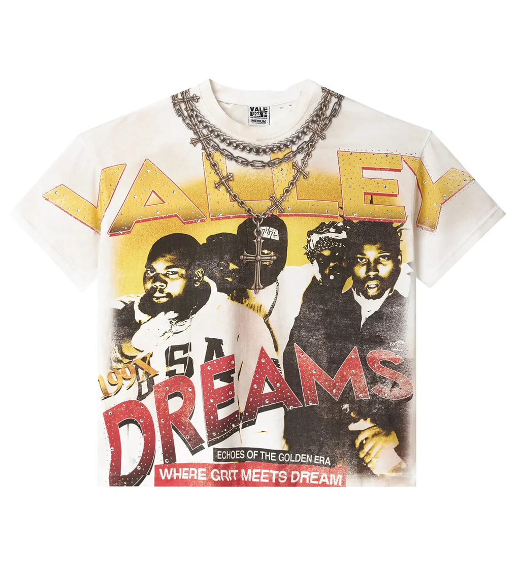 Vale Forever Golden Chambers Bling Tee White - MTZ FITS