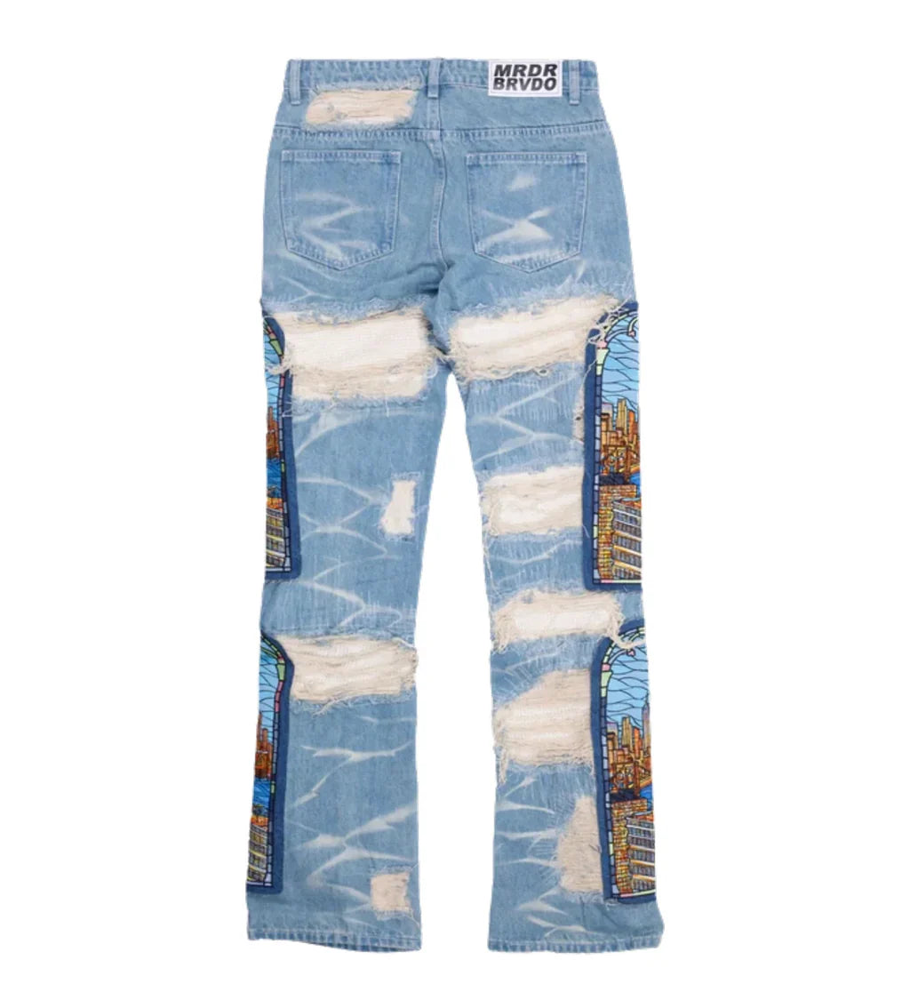 Who Decides War Stained Glass Denim - MTZ FITS
